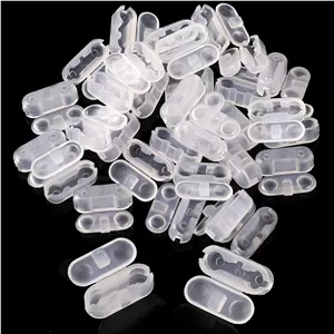 بسته 30 عددی اتصال دهنده زنجیر پرده کرکره ای، جایگزین اتصال دهنده زنجیر مهره ای پرده کرکره ای عمودی، گیره اتصال دهنده سیم پرده پلاستیکی برای پنجره های خانگی، شفاف
