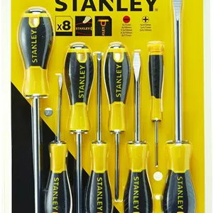 مجموعه پیچ گوشتی ضروری استنلی مدل STHT0-60210 - زرد (8 عددی)
