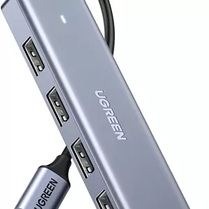 هاب USB 3.0 یوگرین، هاب 4 پورت Type C به USB A [شارژ پشتیبانی نمی شود] اسپلیتر و توسعه دهنده داده برای لپ تاپ، کامپیوتر رومیزی، ایکس باکس، PS5، ماوس، کیبورد، فلش درایو، یو دیسک، پرینتر