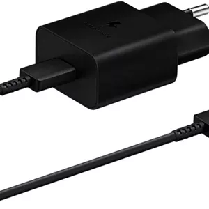 آداپتور برق 45 واتی سامسونگ به همراه کابل USB-C، مشکی
