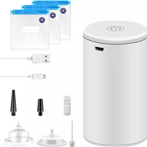 دستگاه وکیوم دستی یوبیتری - پمپ هوای فشرده ساز و بادی برقی 2 در 1، دستگاه کوچک قابل شارژ با 3 عدد کیسه سو وید قابل استفاده مجدد