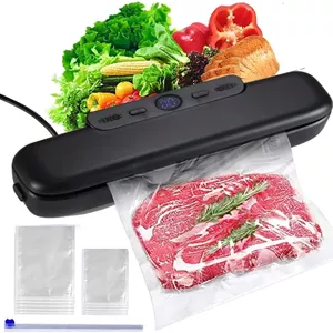 دستگاه وکیوم بسته بندی مواد غذایی - دستگاه حرفه ای فویل سیلر به همراه 10 کیسه وکیوم - دستگاه وکیوم برای پخت سو وید، مواد خشک و مرطوب - افزایش زمان نگهداری و تازگی