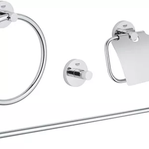 لوازم جانبی حمام Grohe، مجموعه لوازم جانبی حمام اصلی 4 در 1 - مجموعه Essentials، 40776001