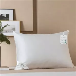 بالش پنبه‌ای خانگی مدل Comfort، ابعاد 50 در 75 سانتی‌متر، مناسب خواب، میکروفایبر استاندارد، خوابی لوکس و هتلی، بالش نرم و لطیف برای تخت (سفید) بسته‌ی 1 عددی