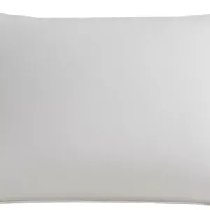 بالش سایز 50X75 سانتی متر - 800 گرم - بالش لوکس با الیاف جایگزین پر، رویه میکروفایبر نرم برس خورده، ضد حساسیت، سفید، بسته 1 عددی (وسادة)