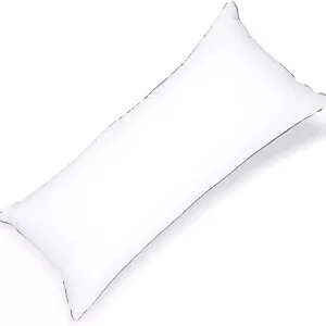 بالش تمام بدن لوکس جایگزین پر هتل لینن کلاب، 100% پنبه با نوار دوزی تکی - جنس بیرونی: پنبه ضد پرز 233TC، پر شده با: 1300 گرم میکروفیبر، اندازه: 45 x 100 سانتی متر