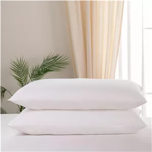 ست دو عددی بالش سفید لوکس (50x80 سانتی متر) - بالش های نرم، پفکی و راحت برای تخت، طراحی با کیفیت برای خواب آرامش بخش و آسوده در هر شب
