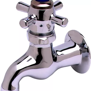 شیر دیواری خودکار T&S Brass B-0706 با ورودی مادگی NPT ½ اینچی و فاصله ۳-۷/۸ اینچی دیوار تا مرکز خروجی 