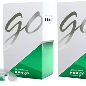 سینی های سفید کننده دندان از پیش پر شده Opalescence Go (2 بسته / 20 درمان) - 15% هیدروژن پراکسید - کیت سفید کننده دندان - نعناع - 5194-2