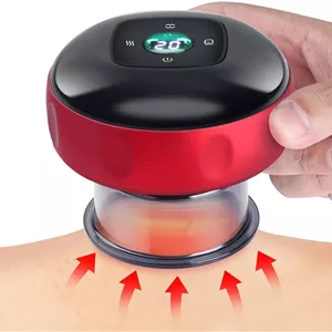 دستگاه ماساژور حجامت الکتریکی هوشمند SmartGrist، ابزار ماساژ گوا شا، ماساژور ضد سلولیت، دستگاه وکیوم تراپی 3 در 1 با 12 سطح دما و مکش، فنجان دستی قابل شارژ