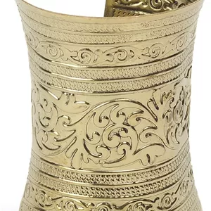 دستبند النگویی شیک فلزی حکاکی شده فشن زنانه و دخترانه Shining Diva (rrr4692b)