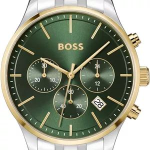 ساعت مچی مردانه BOSS Avery با قاب استیل ضد زنگ 42 میلی‌متری و دستبند پیوندی، مقاوم در برابر آب تا 5ATM/50 متر، ظرافت تجاری