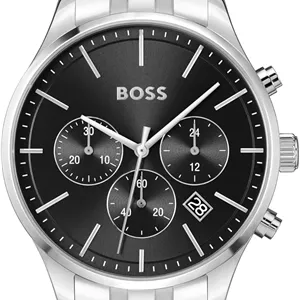 ساعت مچی مردانه BOSS Avery، قاب و بند استیل ضد زنگ 42 میلی‌متری، مقاوم در برابر آب تا 5ATM/50 متر، ظرافت تجاری