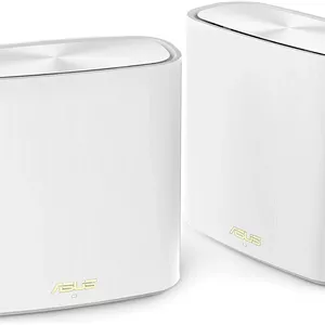روتر مش وای فای 6 ایسوس ZenWiFi XD6 AX5400 (دو عددی)، پوشش دهی تا 500 متر مربع، امنیت شبکه، کنترل والدین پیشرفته، Instant Guard، VPN، سفید