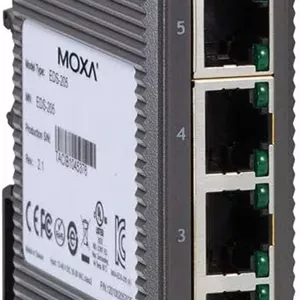 سوئیچ اترنت غیر مدیریتی پایه MOXA با 5 پورت 10/100BaseT(X)، دمای کاری -10 تا 60 درجه سانتیگراد