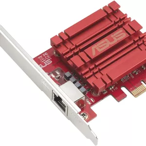 کارت شبکه ASUS XG-C100C 10G آداپتور PCI-E x4 با پورت RJ-45 تکی و QoS داخلی برای استفاده با ویندوز 10/8.1/8/7 و لینوکس کرنل 4.4/4.2/3.6/3.2 (XG-C100C)