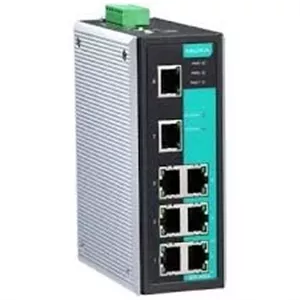 سوئیچ اترنت مدیریتی سطح پایه MOXA EDS-408A-T با 8 پورت 10/100 BaseTx، VLAN مبتنی بر پورت و QoS، -40~75°C
