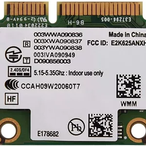 کارت شبکه بی سیم دو بانده Intel Network 6250 WiMax Mini ACPCI-E WIFI با پشتیبانی از فرکانس 2.4/5 گیگاهرتز، نیم ارتفاع، باندهای شبکه 802.11A/B/H/G/N، پشتیبانی از DELL/Asus/Toshiba/Asus.