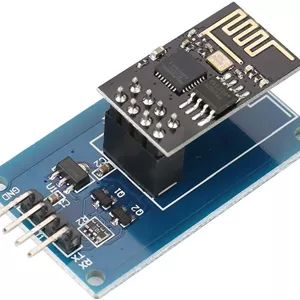 ماژول وای فای بی سیم ESP8266 ESP-01 با برد فرستنده و گیرنده سیگنال سریال TTL و رگولاتور LDO 3.3 ولت برای شبکه