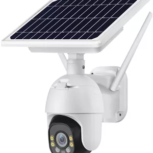 دوربین مداربسته بی سیم فضای باز CRONY با شبکه 4G سیم کارت خور، باتری خورشیدی، کم مصرف، سیستم نظارت تصویری منزل، تشخیص حرکت مایکروویو، دید در شب، PTZ، ضد آب IP66