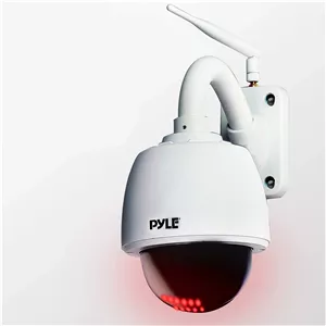 دوربین مداربسته IP خارجی با زوم اپتیکال - کیفیت 960p HD ضد آب و هوا، بی سیم، کنترل از راه دور، امنیت خانه، وای فای، نظارت تصویری h.264 ONVIF - چرخش، شیب، گنبدی، زوم 4x برای کامپیوتر، iOS و اندروید - Pyle PIPCAMHD46