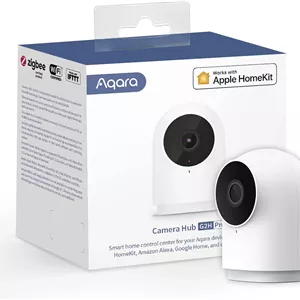 هاب دوربین امنیتی داخلی Aqara G2H Pro، دوربین 1080p HD، سازگار با Apple HomeKit، Alexa، Google Assistant، کار با IFTTT - سفید