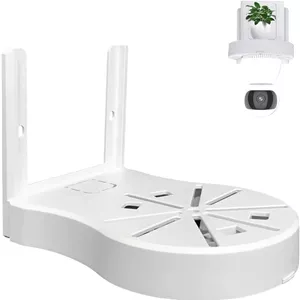 پایه دیواری برای دوربین مداربسته IP با نصب آسان، پایه دیواری جهانی دوربین دام، براکت دوربین های PT پلاستیکی برای سیستم های امنیتی داخلی، سفید