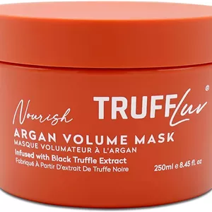 ماسک حجم دهنده آرگان TruffLuv | مجموعه تغذیه کننده، غنی شده با عصاره ترافل سیاه، ماسک موی سبک و حجم دهنده، احیا کننده و تقویت کننده، فاقد پارابن و سولفات، 250 میلی لیتر