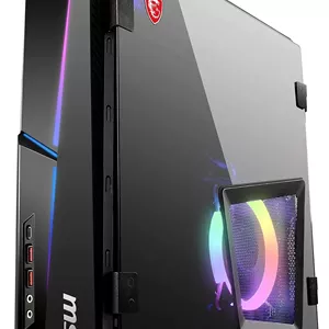 کامپیوتر گیمینگ MSI MPG Trident AS 10SC-1208US SFF، پردازنده Intel Core i7-10700F، کارت گرافیک GeForce RTX 2060 Super، حافظه 16 گیگابایتی، SSD 1 ترابایتی، WiFi 6، USB Type-C، ویندوز 10 هوم، مشکی