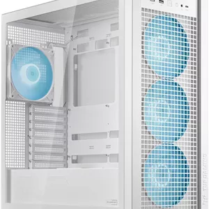 کیس کامپیوتر ASUS TUF Gaming GT302 Mid-Tower – مشکی با شیشه حرارت دیده و فن های ARGB، سازگار با ATX/Micro-ATX/Mini-ITX
