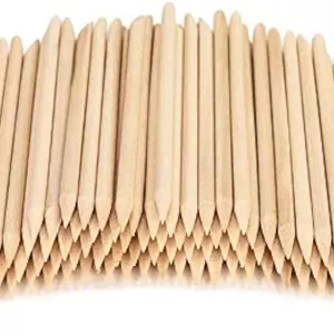 ست ۱۰۰ عددی چوب مانیکور پرتقالی بنتینگ، ابزار چوبی ۴.۵ اینچی برای عقب راندن و از بین بردن پوست های اطراف ناخن، ایمن برای پوست، ابزار چوبی برای مانیکور و پدیکور، ست یکبار مصرف برای خانه و سالن