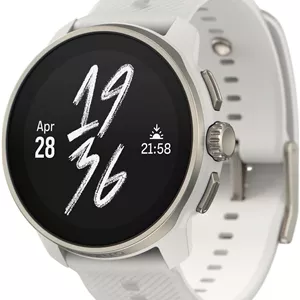 ساعت عملکردی Suunto RACE S STAINLESS | صفحه نمایش HD AMOLED 45 میلی‌متری، تاج دیجیتال، HRV، مسابقه، تمرین، بازیابی، باتری بادوام، نقشه‌های آفلاین، GPS/GNSS دو بانده، بیش از 95 حالت ورزشی، برنامه‌ریز - خاکستری پودری
