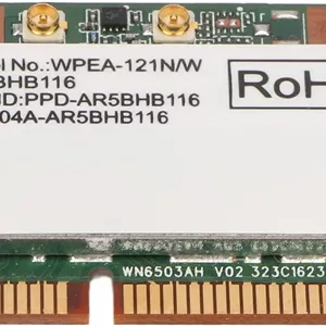 کارت شبکه لپ تاپ VBESTLIFE AR9382 AR5BHB116 2.4/5GHz 300Mbps PCIE Wifi برای Win 7 8 8.1 10 برای لینوکس برای ایسوس، ام اس آی، کلیوو و هاسه