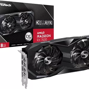 کارت گرافیک ASRock RX7600 CL 8GO AMD Radeon™ RX 7600 Challenger 8GB OC