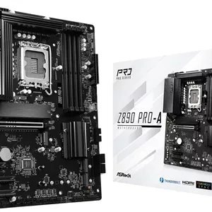 مادربرد ASRock Z890 Pro-A اینتل Core Ultra LGA1851 RL-ILM DDR5 8666 مگاهرتز 256 گیگابایت ATX PCIe 5.0