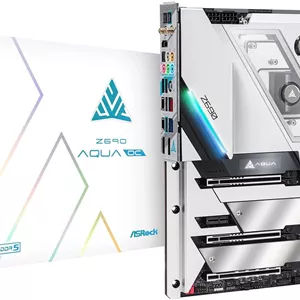 مادربرد ASRock Z690 AQUA OC، اینتل Z690، سوکت 1700، EATX، دو اسلات DDR5، HDMI، دو تاندربولت، Wi-Fi، شبکه 10G و 2.5G LAN، PCIe5، نورپردازی RGB، سه اسلات M.2