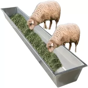 آبخوری و خوراک دام، طول 195 سانتی متر، مناسب برای خوراک دادن به اسب، گوساله، گاو و خوک، جنس استیل ضد زنگ