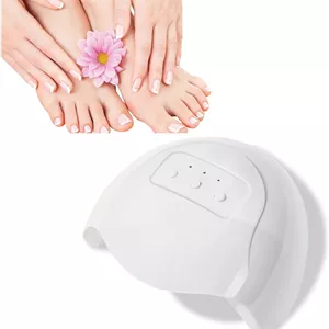 دستگاه درمان قارچ ناخن Elitzia با نور UV و 12 چراغ LED، دارای 3 گزینه زمانی، مناسب برای درمان ناخن های پا و دست، مدل ETNL02