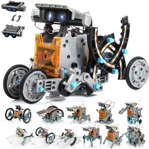کیت ربات خورشیدی 14 در 1 – اسباب بازی علمی آموزشی DIY STEM، مجموعه ساخت با انرژی خورشیدی برای کودکان، کیت آزمایش مهندسی خلاقانه، برای پسران و دختران 8 تا 12 سال