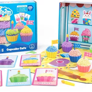 مجموعه کافه کاپ کیک Playfoam Educational Insights، با 5 رنگ Playfoam، غیر سمی، اسباب بازی حسی، هدیه برای پسران و دختران، 3 سال به بالا