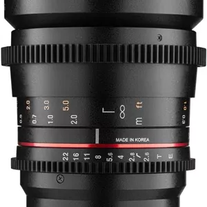 لنز ویدیویی 16 میلی‌متری Samyang با دیافراگم T2.6 و فوکوس دستی VDSLR برای Sony FE - مشکی