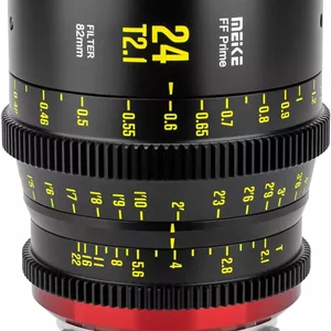 لنز سینمایی 24mm T2.1 فول فریم با فوکوس دستی MEKE سازگار با دوربین های سینمایی Arri PL-Mount