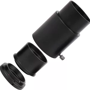 لوله افزایش طول چشمی تلسکوپ فلزی 2 اینچیحلقه آداپتور دوربینآداپتور T2 برای EOS T، کیت آداپتور تلسکوپ به دوربین، برای دوربین Canon EF/EFS 