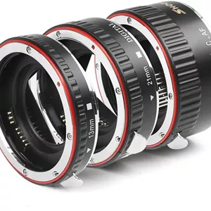 ست لوله های افزایش فاصله ماکرو با فوکوس خودکار SHOOT AF برای دوربین های DSLR کانن EOS EF EF-S مدل های 1100D 700D 650D 600D 550D 500D 450D 400D 350D 300D 100D 70D (13mm 21mm 31mm) 