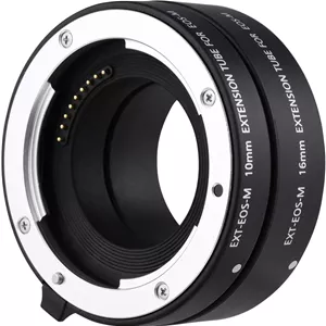 لوله افزایش طول خودکار HELEMIY DG-EOS M با اندازه های 10 و 16 میلی متر با فوکوس خودکار برای دوربین و لنزهای بدون آینه سری Canon EF-M 
