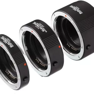 مجموعه لوله های افزایش طول ماکرو با فوکوس خودکار الکترونیکی Fotga برای دوربین های DSLR کانن EOS EF و EF-S مانت 5D2 5D3 5DIV 5DS 5DSR 6D II 7D/7DII 77D 80D 650D 750D 800D 1300D 1500D، مجموعه 13mm 20mm 36mm 