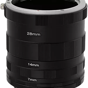 ست لوله های افزایش فاصله کانونی ماکرو Fotodiox Canon EOS برای نمای بسیار نزدیک 