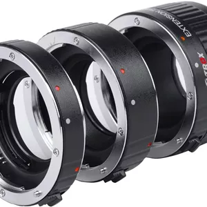 مجموعه لوله های افزایش طول لنز ماکرو با فوکوس خودکار Viltrox DG-C (طول 12mm، 20mm، 36mm) برای لنزهای Canon EF/EF-S و دوربین های DSLR مدل 5D2 5D3 5D4 6D 7D 70D 80D 700D 760D 1300D T7 T6i T5i 