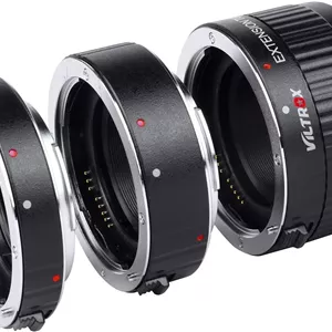 لوله های افزایش فاصله ماکرو با فوکوس خودکار Viltrox DG-C برای لنزهای Canon EF/EF-S و دوربین های DSLR مدل 5D 6D 7D 70D 80D 90D 600D 650D 700D 750D 760D 800D 1300D 1500D Rebel T7 T6 T5 T4 SL3 