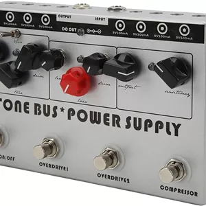 پردازشگر افکت چندگانه گیتار DC 9V پدال افکت ترکیبی گیتار Tone Bus منبع تغذیه 8 خروجی نقره ای